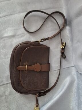 Dooney & Bourke Brown Pebbled Leather Crossbody